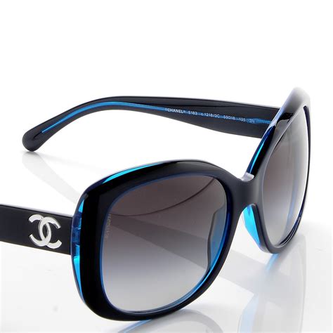 blue frame chanel sunglasses|Chanel sunglasses online shop.